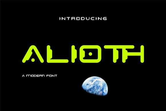 Alioth: A Futuristic Font for Creative Web Design