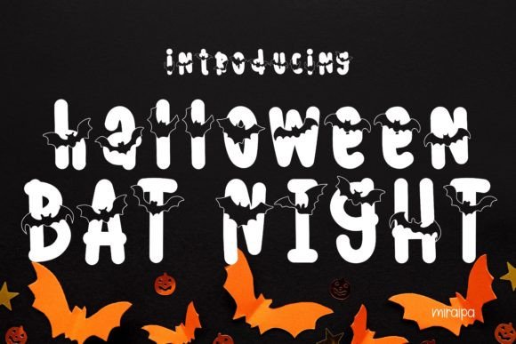 Bat Night Font for Web Design