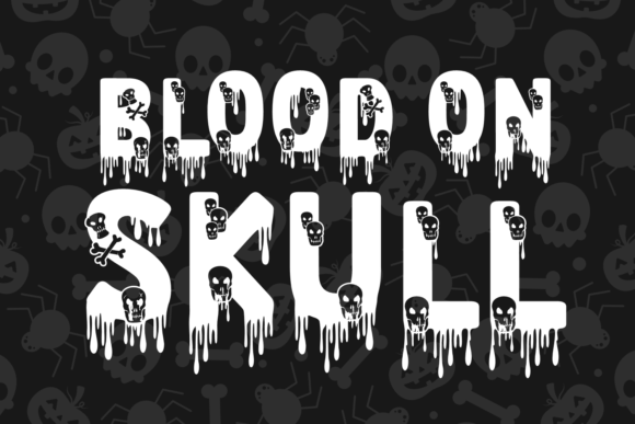 Blood on Skull Font Review