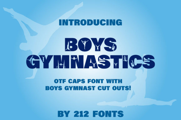 Boys Gymnastics Font for Bold Branding