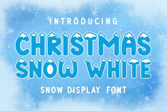 Christmas Snow White Font