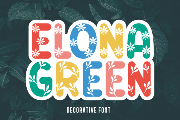 Elona Green Font for Business Branding
