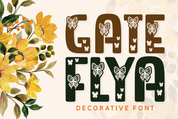 Gate Flya: A Playful Typeface for Creative Projects