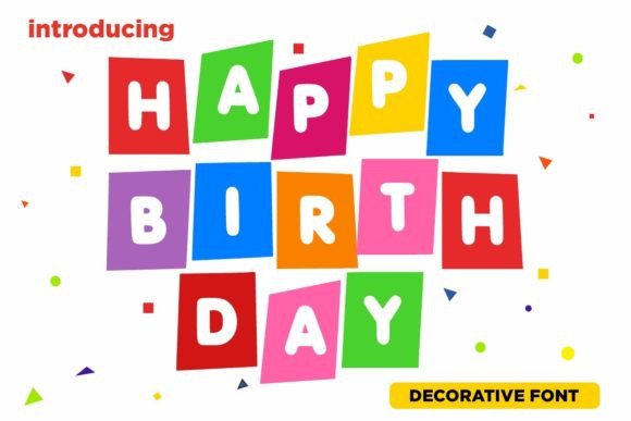 Happy Birth Day Font for Creative Campaigns