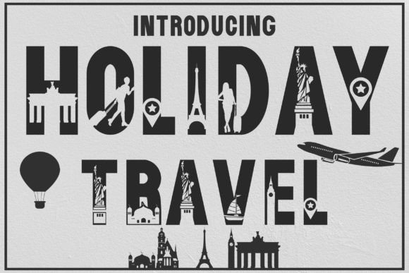 Holiday Travel Font for Bold Design