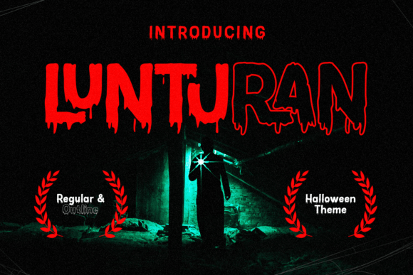 Lunturan: A Decorative Font with a Melted Edge