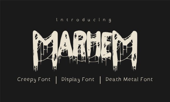 Marhem: A Spooky Typeface for Bold Design