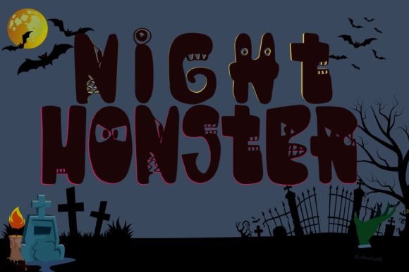 Night Monster Font for Business Branding
