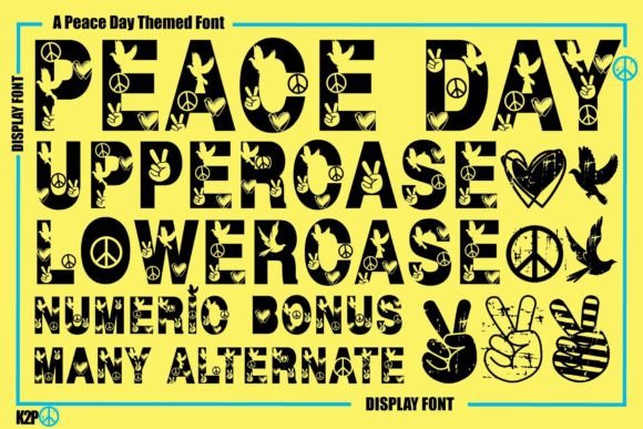 Peace Day Font for Bold Visuals