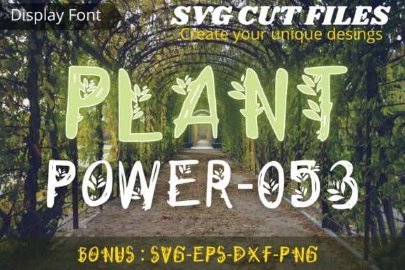 Plant Power: A Bold, Creative Font for Designers