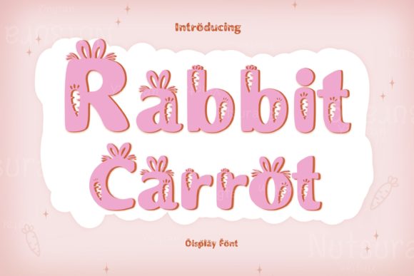 Rabbis Carrot Font for Creative Projects