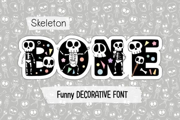 Skeleton Bone Font for Creative Projects