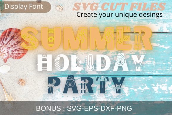 Summer Holiday Party Font
