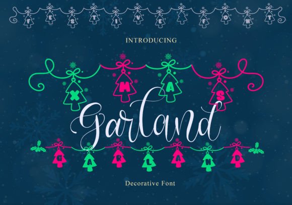 Xmas Garland Font: Festive Type for Creative Projects