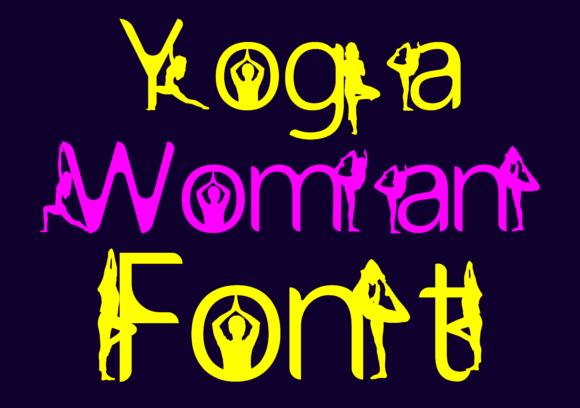 Yoga Woman Font for Elegant Design